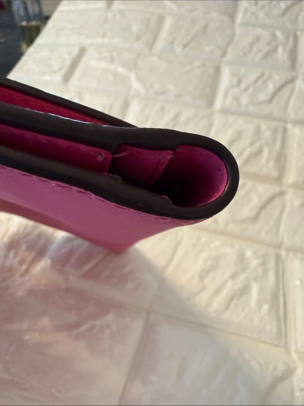 Kate Spade New York Large Slim Bi-Fold Wallet Fuchsia Color